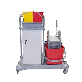 Kat Hizmet Arabası Dolaplı Çift KOvalı Plastik ( KDV DAHİL )