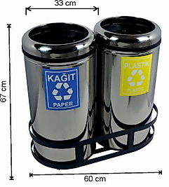 Geri Dönüşüm Çöp Kovası 90 lt ( KDV DAHİL )