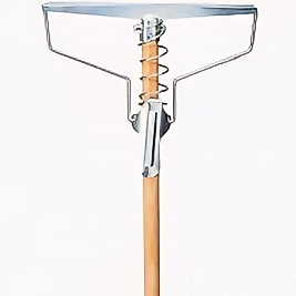 Ahşap YaylıGeniş Metal Saplı