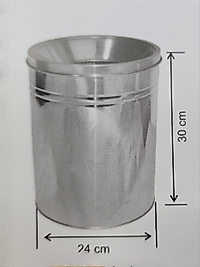 Çöp Kovası Paslanmaz Yuvarlak İç Kovasıdır 13 LT ( KDV DAHİL )