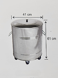 Paslanmaz 430 Kalite Gıdaya Uygun Kap 50 LT