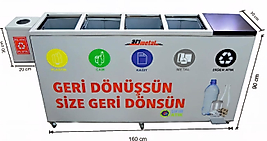 Geri Dönüşüm Çöp Kovası Boyalı İç Kovalı ( KDV DAHİL )