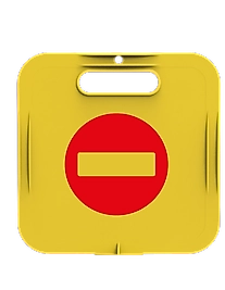 DUBALI UYARI LEVHASI BAŞLIK 26x26 CM "GİRİLMEZ" ( KDV DAHİL )