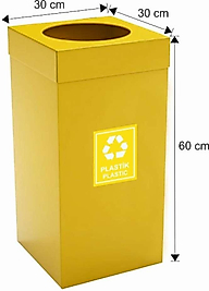 Geri Dönüşüm Kovası Boyalı 54 LT ( KDV DAHİL )