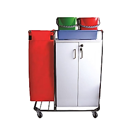 Kat Hizmet Arabası Dolaplı Tek Brandalı Krom ( KDV DAHİL )