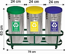430 KALİTE PASLANMAZ GERİ DÖNÜŞÜM SETİ ( KDV DAHİL )