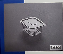 Plastik Kapaklı Ambalaj 375 CC