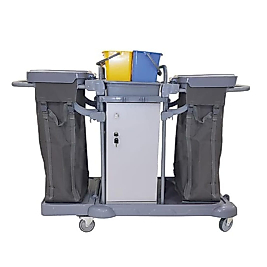 Kat Hizmet Arabası Dolaplı Çift Brandalı Plastik ( KDV DAHİL )