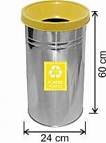 Geri Dönüşüm Çöp Kovası Paslanmaz 27 LT ( KDV DAHİL )