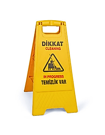 Temizlik Var Levhasi Türkçe + Ingilizce 950 GR ( KDV DAHİL )