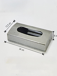 Parlak Krom Kaplama ABS Plastik Mendil Kutusu