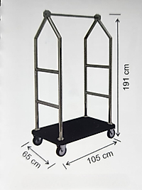 Valiz Taşıma Arabası Krom