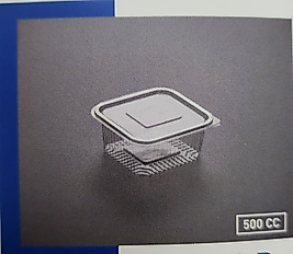 Plastik Kapaklı Ambalaj 500 CC