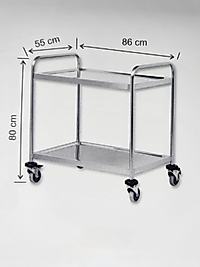 Servis Arabası 2 Katlı İnox 304 Kalite