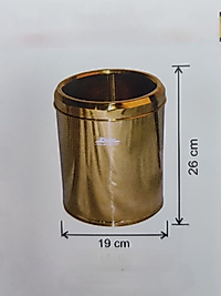 Gold Paslanmaz Çöp Kovası Otel Oda Tipi ( KDV DAHİL )