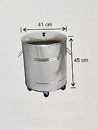 Paslanmaz 430 Kalite Gıdaya Uygun Kap 40 LT
