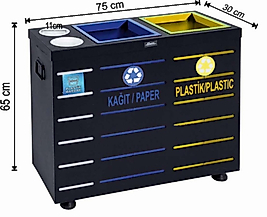 Geri Dönüşüm Kovası İç Kovalı 3'lü ( KDV DAHİL )