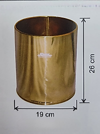 Gold Paslanmaz Çöp Kovası Otel Oda Tipi ( KDV DAHİL )