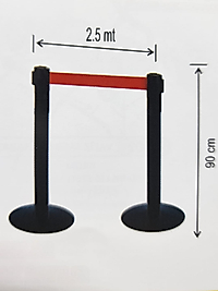 Şerit Bariyer Kaseti 2,5 Mt